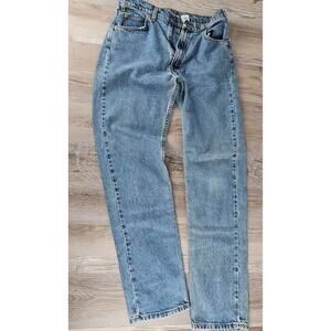 VTG Orange Tab Levi 505 Straight Regular Fit Jeans Men 34x34 Blue Wash 006